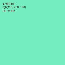 #74EEBE - De York Color Image
