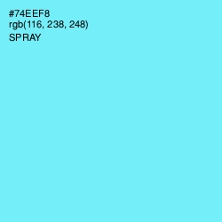 #74EEF8 - Spray Color Image