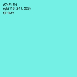 #74F1E4 - Spray Color Image