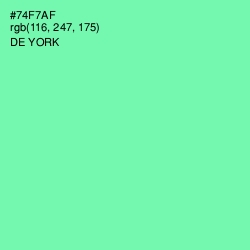 #74F7AF - De York Color Image