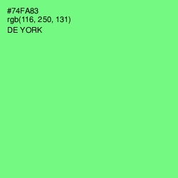 #74FA83 - De York Color Image