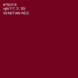 #75021E - Venetian Red Color Image