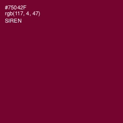 #75042F - Siren Color Image