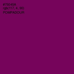 #75045A - Pompadour Color Image