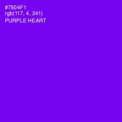 #7504F1 - Purple Heart Color Image