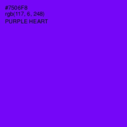#7506F8 - Purple Heart Color Image