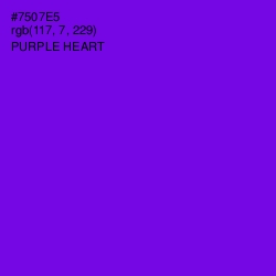 #7507E5 - Purple Heart Color Image