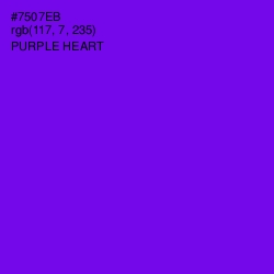 #7507EB - Purple Heart Color Image