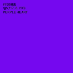 #7508EE - Purple Heart Color Image