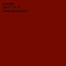 #750900 - Dark Burgundy Color Image