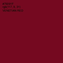#75091F - Venetian Red Color Image