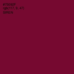 #75092F - Siren Color Image