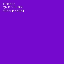 #7509CD - Purple Heart Color Image