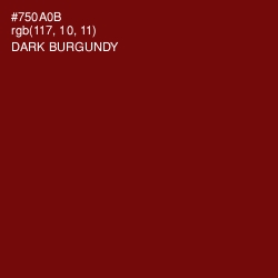 #750A0B - Dark Burgundy Color Image