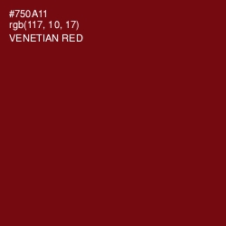 #750A11 - Venetian Red Color Image