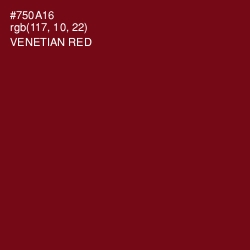 #750A16 - Venetian Red Color Image