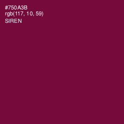 #750A3B - Siren Color Image