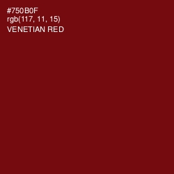 #750B0F - Venetian Red Color Image