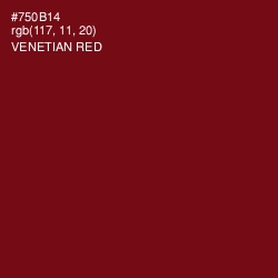 #750B14 - Venetian Red Color Image