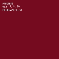 #750B1E - Persian Plum Color Image