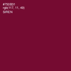 #750B31 - Siren Color Image