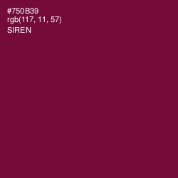 #750B39 - Siren Color Image