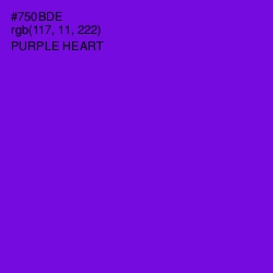 #750BDE - Purple Heart Color Image