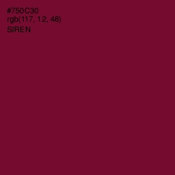 #750C30 - Siren Color Image