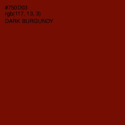 #750D03 - Dark Burgundy Color Image