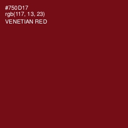 #750D17 - Venetian Red Color Image