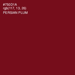 #750D1A - Persian Plum Color Image