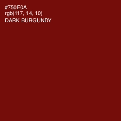 #750E0A - Dark Burgundy Color Image