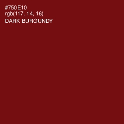 #750E10 - Dark Burgundy Color Image