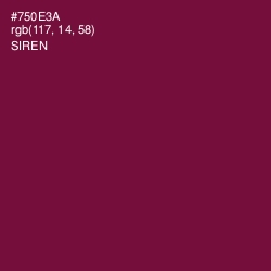 #750E3A - Siren Color Image