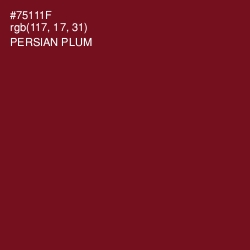 #75111F - Persian Plum Color Image