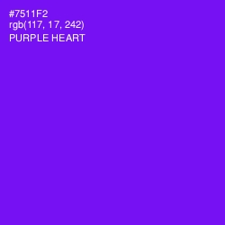 #7511F2 - Purple Heart Color Image