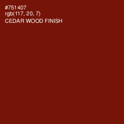 #751407 - Cedar Wood Finish Color Image