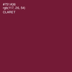 #751A36 - Claret Color Image