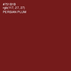 #751B1B - Persian Plum Color Image