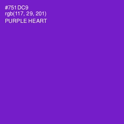 #751DC9 - Purple Heart Color Image
