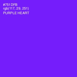 #751DFB - Purple Heart Color Image