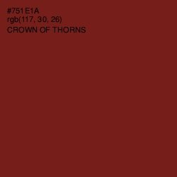 #751E1A - Crown of Thorns Color Image