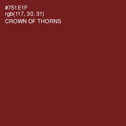 #751E1F - Crown of Thorns Color Image