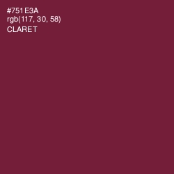 #751E3A - Claret Color Image