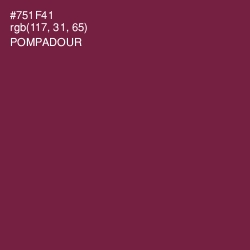 #751F41 - Pompadour Color Image