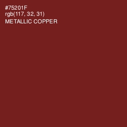 #75201F - Metallic Copper Color Image