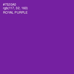 #7520A0 - Royal Purple Color Image