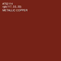 #752114 - Metallic Copper Color Image