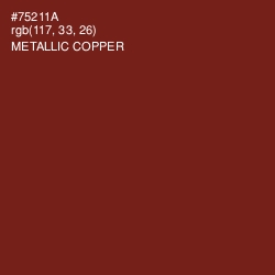 #75211A - Metallic Copper Color Image