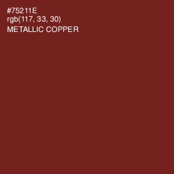 #75211E - Metallic Copper Color Image